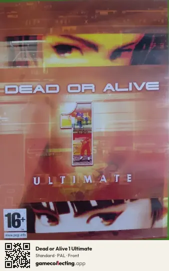 Dead or Alive 1 Ultimate Xbox, PAL box front