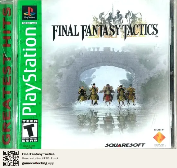 Final Fantasy Tactics PlayStation, NTSC box front