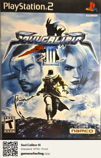 Soul Calibur III PlayStation 2, NTSC box front