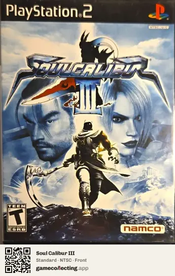 Soul Calibur III PlayStation 2, NTSC box front