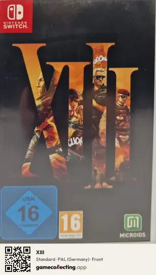XIII Nintendo Switch, Germany box front