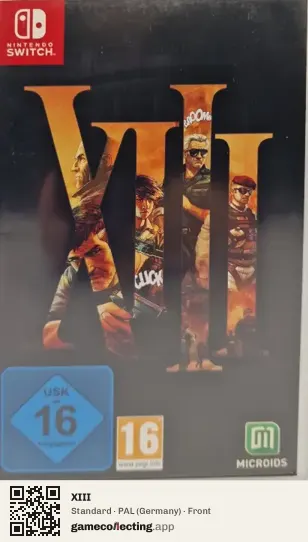 XIII Nintendo Switch, Germany box front