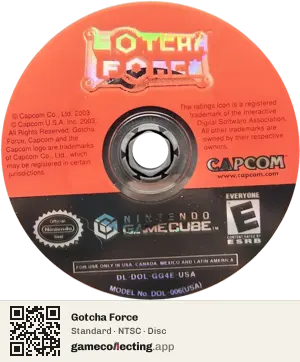 Gotcha Force Nintendo GameCube, NTSC disc
