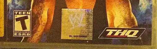WWE SmackDown vs. Raw 2008, the ESRB box on its front