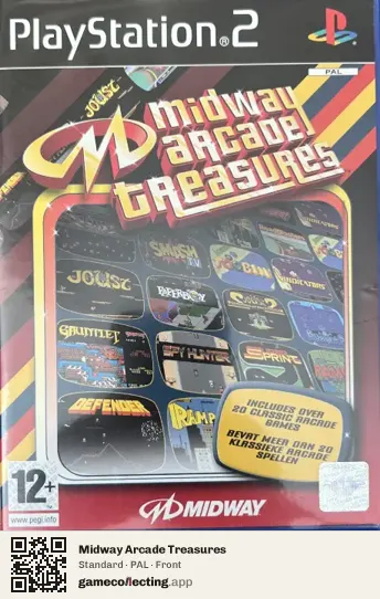 Midway Arcade Treasures PlayStation 2, PAL box front
