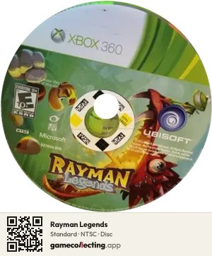 Rayman Legends Xbox 360, NTSC disc