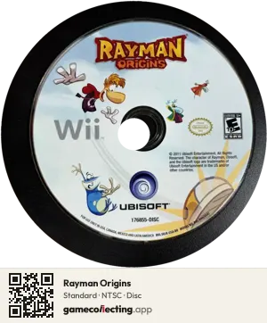 Rayman Origins Nintendo Wii, NTSC disc