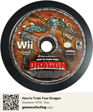 How to Train Your Dragon Nintendo Wii, NTSC disc