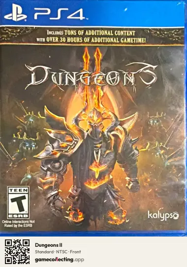 Dungeons II PlayStation 4, NTSC box front