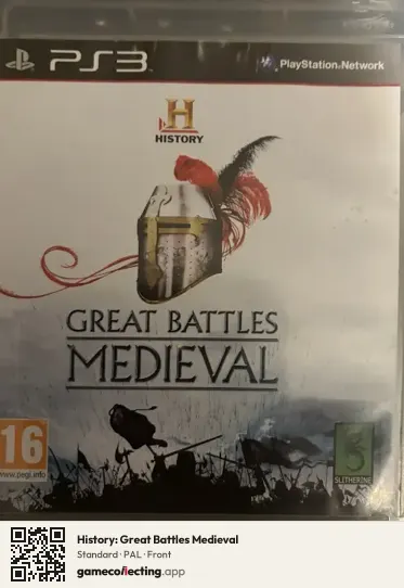 History: Great Battles Medieval PlayStation 3, PAL box front