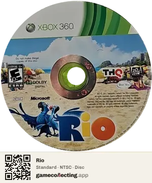 Rio Xbox 360, NTSC disc