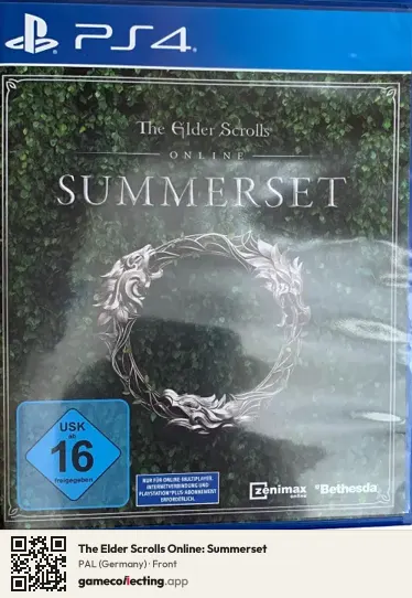 The Elder Scrolls Online: Summerset PlayStation 4, Germany box front