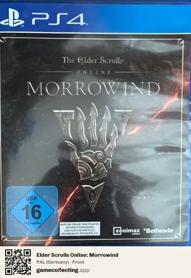Elder Scrolls Online: Morrowind PlayStation 4, Germany box front