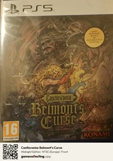 Castlevania: Belmont's Curse PlayStation 5, Europe box front