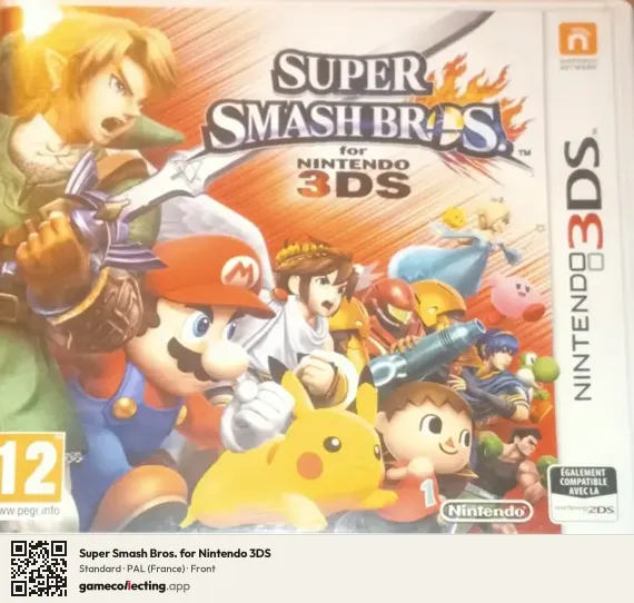 Super Smash Bros. for Nintendo 3DS Nintendo 3DS, France box front