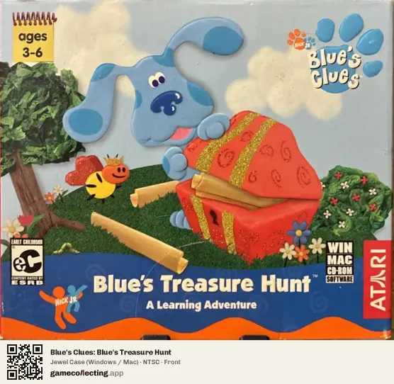Blue's Clues: Blue's Treasure Hunt Computer, NTSC box front