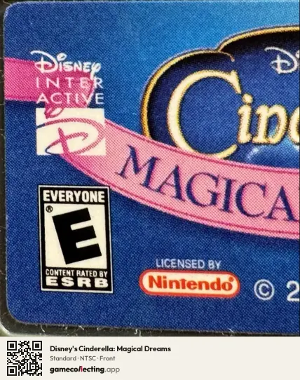 Disney's Cinderella: Magical Dreams Game Boy Advance, NTSC box front