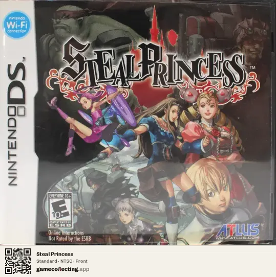 Steal Princess Nintendo DS, NTSC box front