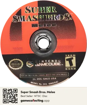 Super Smash Bros. Melee Nintendo GameCube, NTSC disc