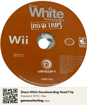 Shaun White Snowboarding: Road Trip Nintendo Wii, NTSC disc