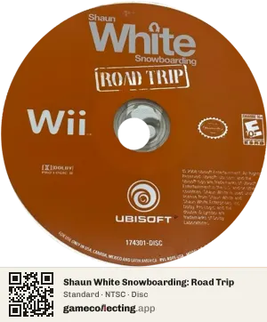 Shaun White Snowboarding: Road Trip Nintendo Wii, NTSC disc
