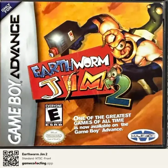 Earthworm Jim 2 Game Boy Advance, NTSC box front