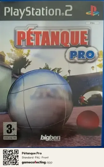 Pétanque Pro PlayStation 2, PAL box front