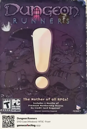 Dungeon Runners Computer, NTSC box front