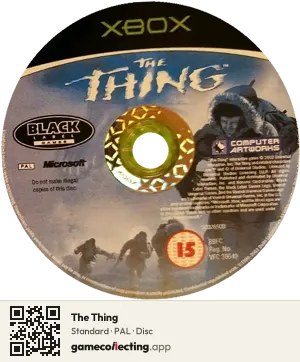 The Thing Xbox, PAL disc