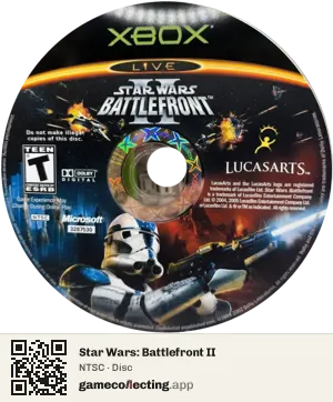 Star Wars: Battlefront II Xbox, NTSC disc