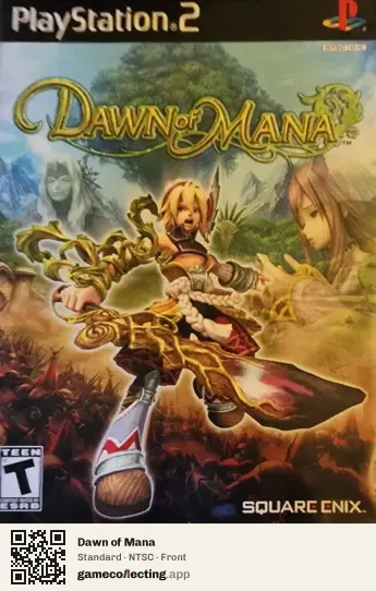 Dawn of Mana PlayStation 2, NTSC box front