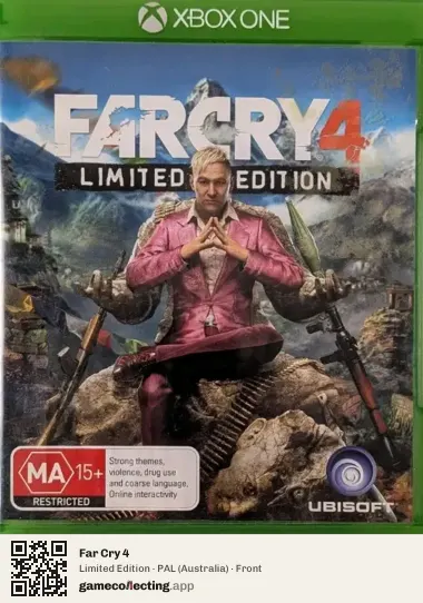Far Cry 4 Xbox One, Australia box front