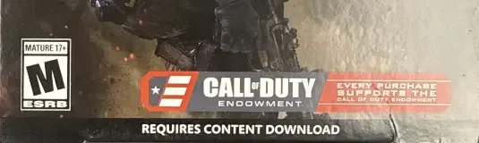 Call of Duty: Modern Warfare, the ESRB box on its front