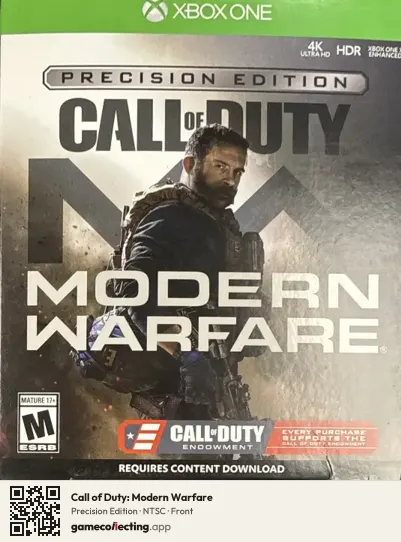 Call of Duty: Modern Warfare Xbox One, NTSC box front