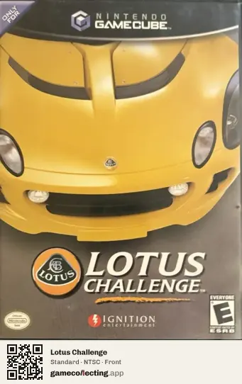 Lotus Challenge Nintendo GameCube, NTSC box front