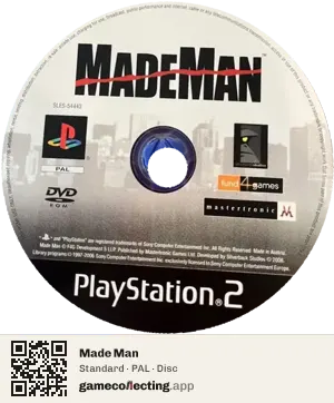 Made Man PlayStation 2, PAL disc