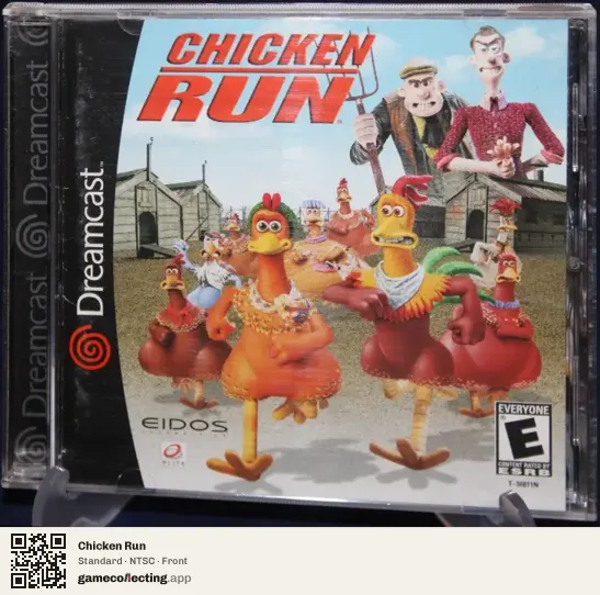Chicken Run Sega Dreamcast, NTSC box front
