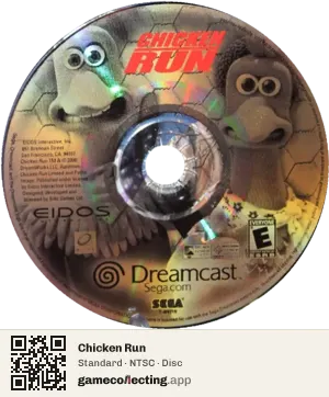 Chicken Run Sega Dreamcast, NTSC disc