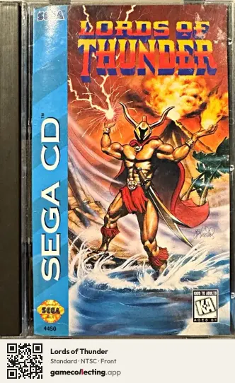 Lords of Thunder Sega Mega-CD / Sega CD, NTSC box front