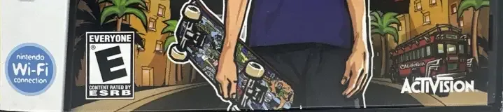 Tony Hawk's American Sk8land, the ESRB box on its front