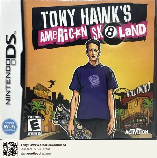 Tony Hawk's American Sk8land Nintendo DS, NTSC box front