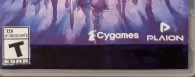 Granblue Fantasy: Relink: Endless Ragnarok, the ESRB box on its front