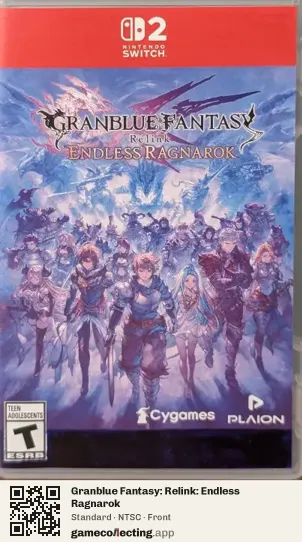 Granblue Fantasy: Relink: Endless Ragnarok Nintendo Switch 2, NTSC box front