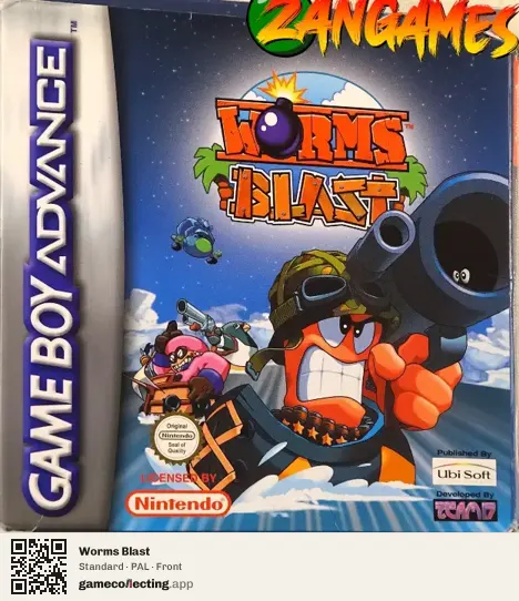 Worms Blast Game Boy Advance, PAL box front