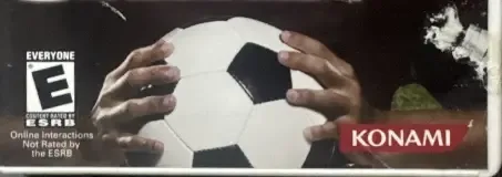 Pro Evolution Soccer 2008, the ESRB box on its front