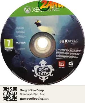 Song of the Deep Xbox One, PAL disc