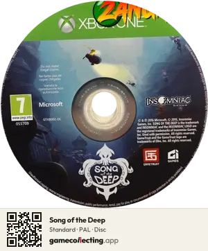 Song of the Deep Xbox One, PAL disc