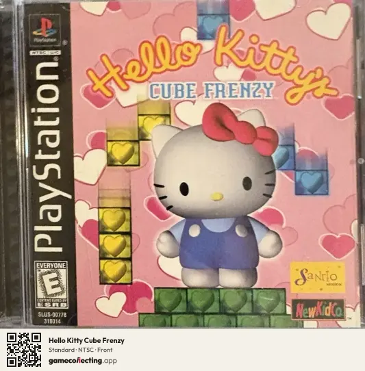 Hello Kitty Cube Frenzy PlayStation, NTSC box front