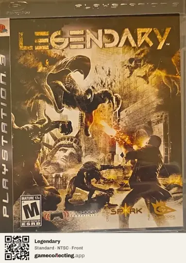 Legendary PlayStation 3, NTSC box front