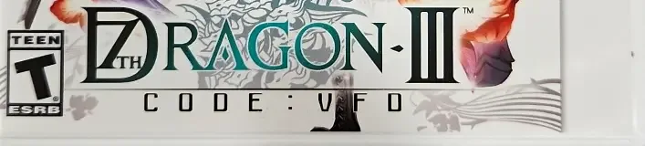 7th Dragon III Code: VFD, the ESRB box on its front
